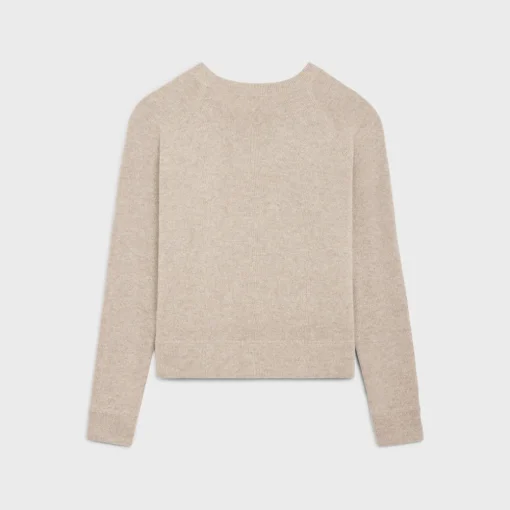 triomphe crew neck sweater in wool and cashmere