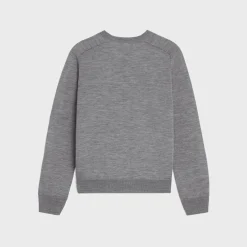 triomphe crew neck sweater in wool