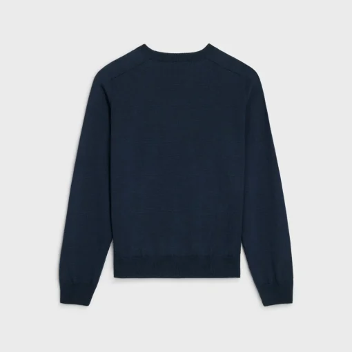 triomphe crew neck sweater in wool