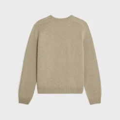 triomphe crew neck sweater in wool and cashmere
