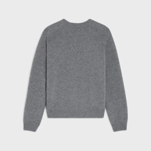 triomphe crew neck sweater in wool and cashmere