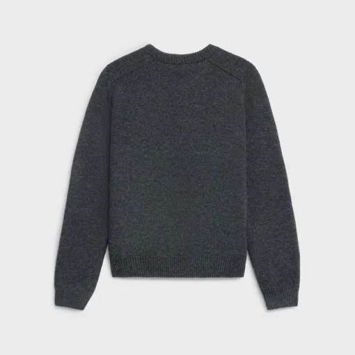 triomphe crew neck sweater in wool and cashmere