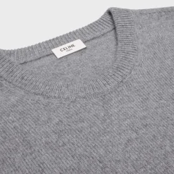 triomphe crew neck sweater in cashmere