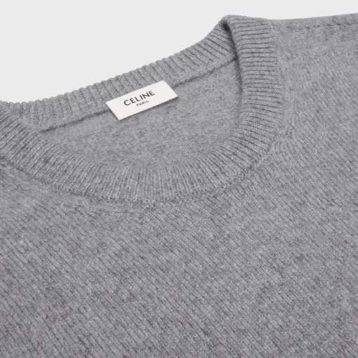 triomphe crew neck sweater in cashmere