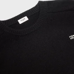 triomphe crew neck sweater in wool and cashmere