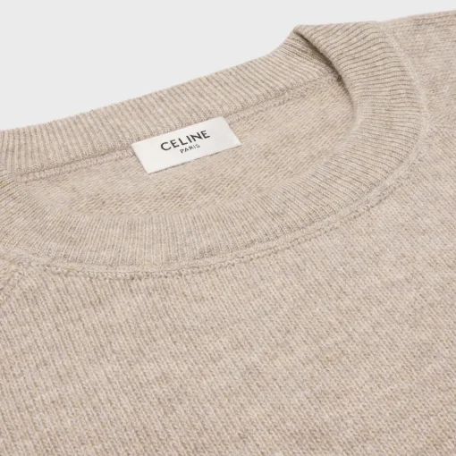 triomphe crew neck sweater in wool and cashmere
