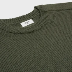triomphe crew neck sweater in wool and cashmere