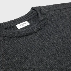 triomphe crew neck sweater in wool and cashmere