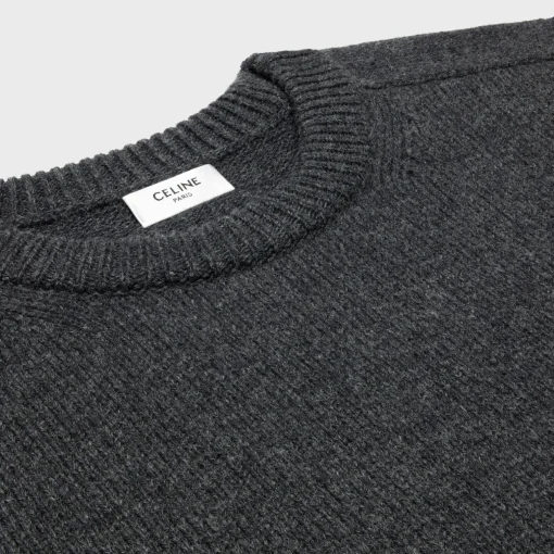 triomphe crew neck sweater in wool and cashmere