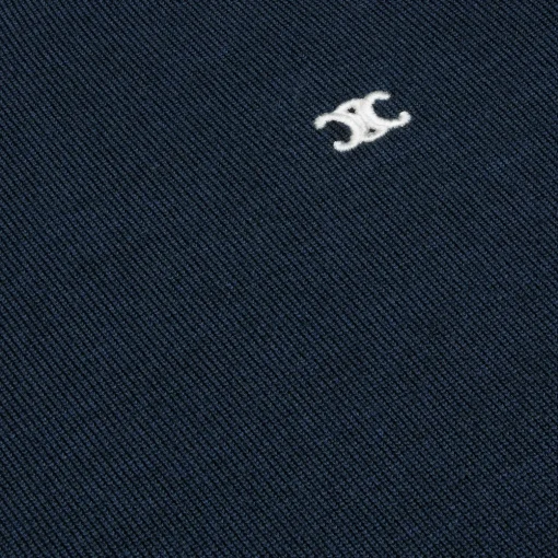 triomphe crew neck sweater in wool
