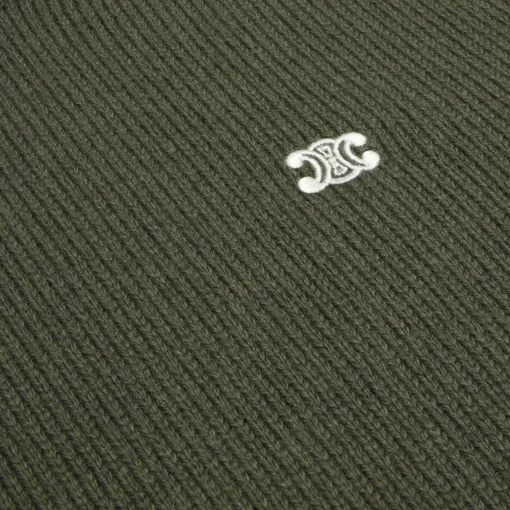 triomphe crew neck sweater in wool and cashmere