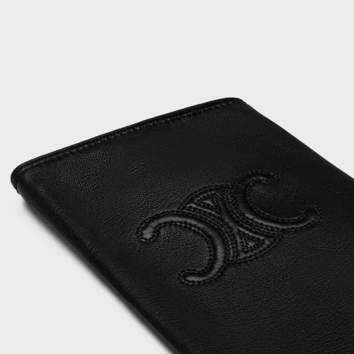 triomphe gloves in plongé lambskin