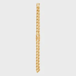 Triomphe Gourmette Bracelet in Brass with Gold Finish