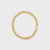 Triomphe Gourmette Necklace in Brass with Gold Finish