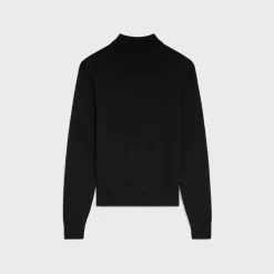 triomphe high collar sweater in wool