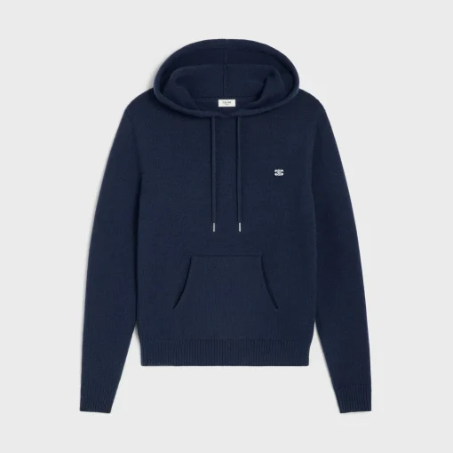 triomphe hooded sweater in cashmere wool