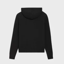 triomphe hooded sweater in wool and cashmere