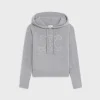 triomphe hoodie in sporty wool and cashmere