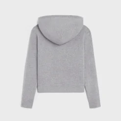 triomphe hoodie in sporty wool and cashmere