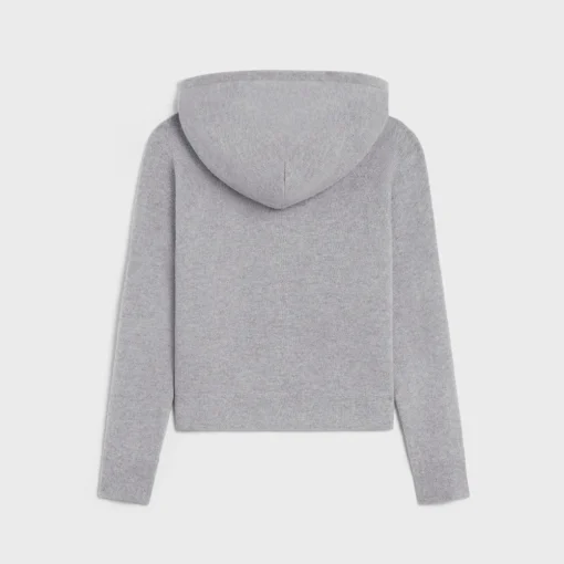 triomphe hoodie in sporty wool and cashmere