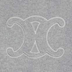 triomphe hoodie in sporty wool and cashmere