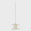 TRIOMPHE KEYRING CHARM in SMOOTH CALFSKIN