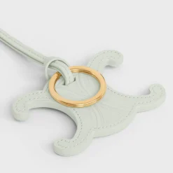 TRIOMPHE KEYRING CHARM in SMOOTH CALFSKIN