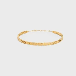 Triomphe Link Choker in Brass with Gold Finish