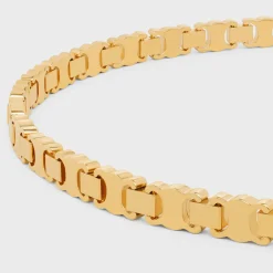 Triomphe Link Choker in Brass with Gold Finish