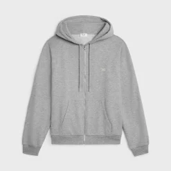 triomphe loose hoodie in cotton and cashmere