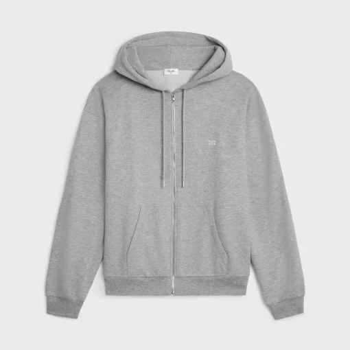 triomphe loose hoodie in cotton and cashmere