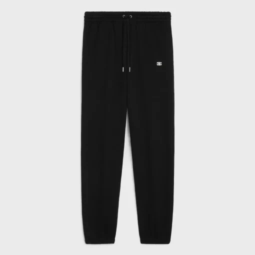 triomphe loose track pants in cotton and cashmere