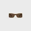 Triomphe Metal Racer Sunglasses in Metal