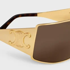 Triomphe Metal Racer Sunglasses in Metal