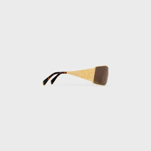 Triomphe Metal Racer Sunglasses in Metal