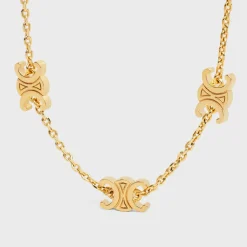 Triomphe Mini Triomphe Bracelet in Brass with Gold Finish
