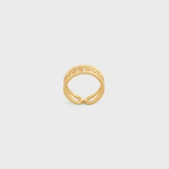 Triomphe Multi Ring in Brass with Gold Finish
