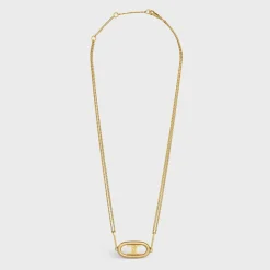 Triomphe Necklace in Gold Brass