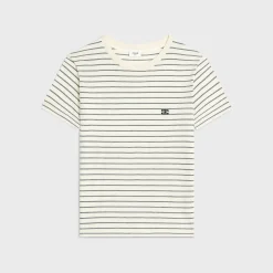 TRIOMPHE REGULAR T-SHIRT IN STRIPED JERSEY