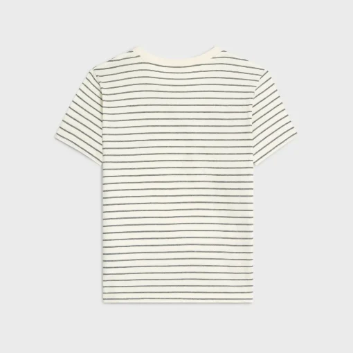 TRIOMPHE REGULAR T-SHIRT IN STRIPED JERSEY