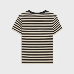 triomphe regular t-shirt in striped jersey