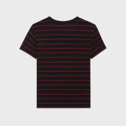 triomphe regular t-shirt in striped jersey