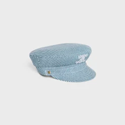 triomphe sailor cap in cotton hickory