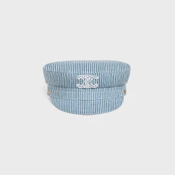 triomphe sailor cap in cotton hickory