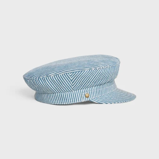 triomphe sailor cap in cotton hickory