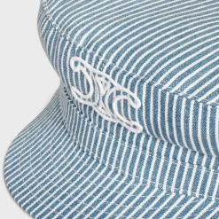 triomphe sailor cap in cotton hickory