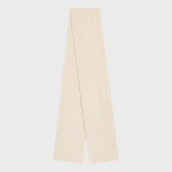triomphe scarf in aran cashmere and wool