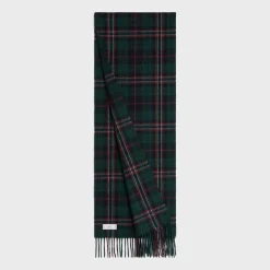 triomphe scarf in check cashmere