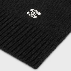 triomphe scarf in wool and cashmere