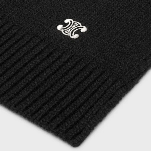 triomphe scarf in wool and cashmere